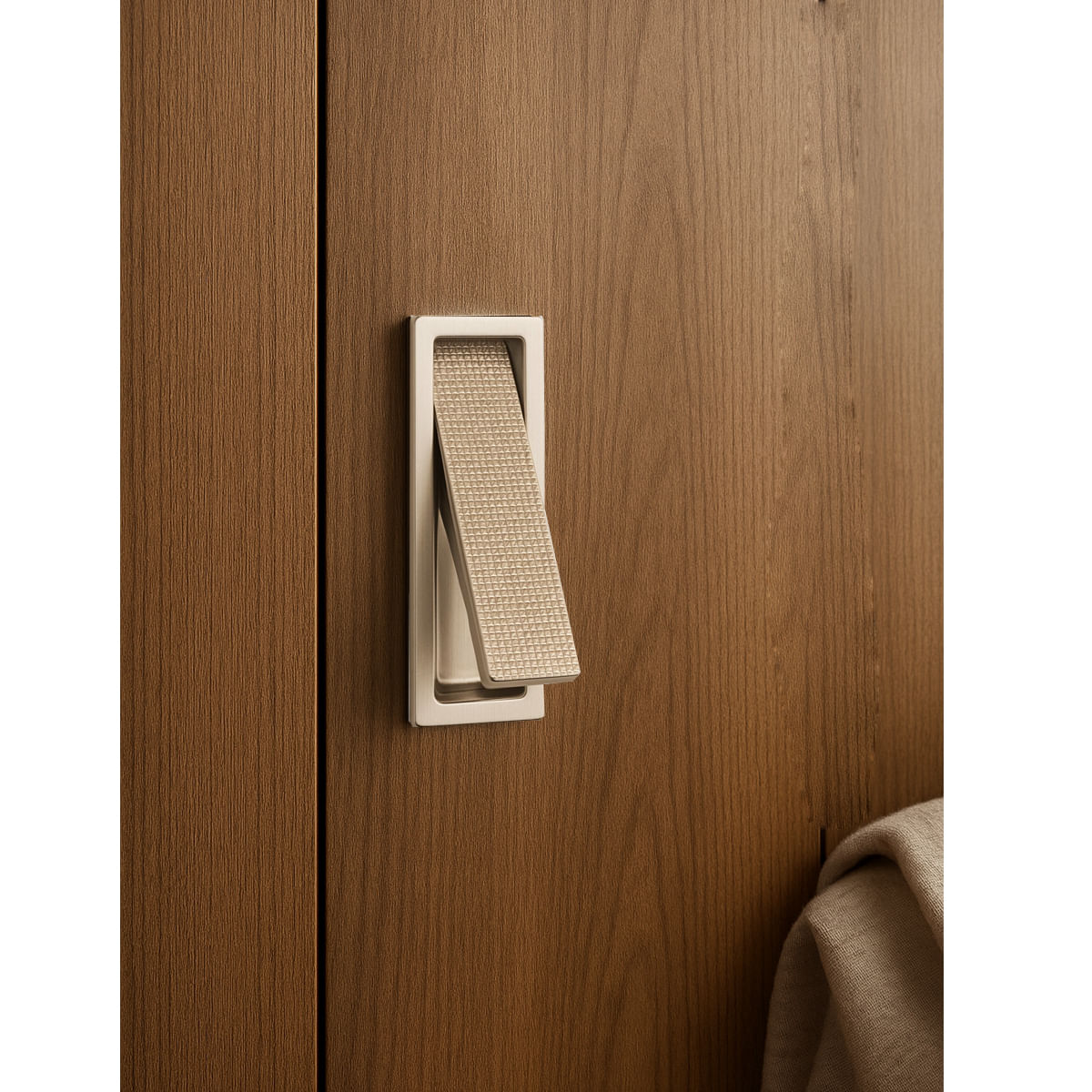 Puxador Piano de Embutir Pequeno Niquel Escovado Zen 64546_0